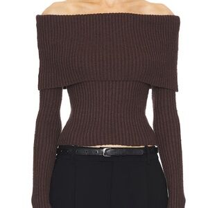 by Marianna Namir Off Shoulder Sweater L'Academie brand
